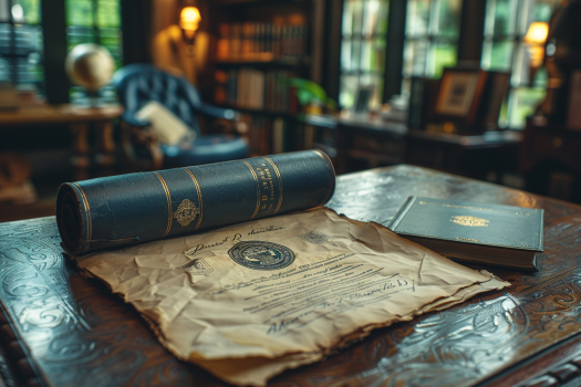 Certificates on a table | Source: Midjourney