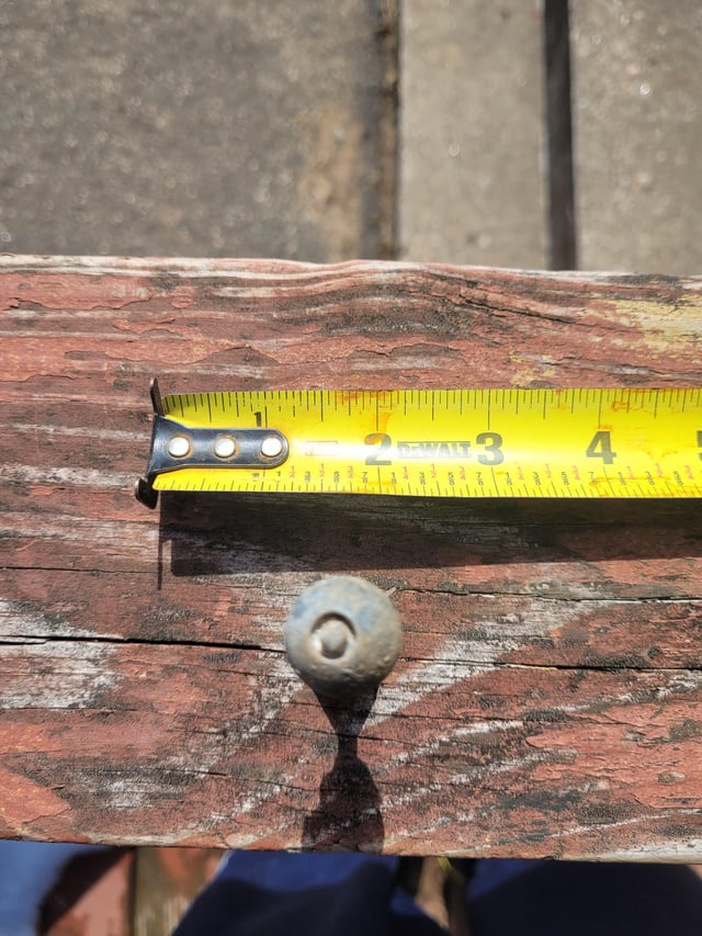 r/whatisthisthing - Small metal dart found in yard Northeast USA